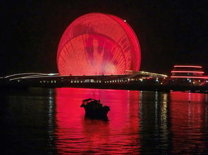 珠海大劇院夜景照明工程設(shè)計,建筑燈光與環(huán)境和諧對話